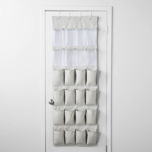 Over-the-Door 24-Pocket Organizer - Light Gray